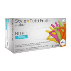 Рукавички нітрилові, AMPri Style Tutti-Frutti (96шт / 48 пар), 4 кольори