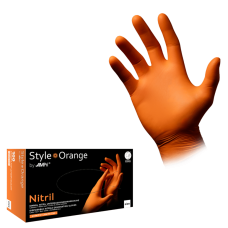 Рукавички нітрилові AMPri Style Orange, (100 шт / 50 пар), жовтогарячі Рукавички нітрилові AMPri Style Orange, (100 шт / 50 пар), жовтогарячі