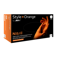 Рукавички нітрилові AMPri Style Orange, (100 шт / 50 пар), жовтогарячі Рукавички нітрилові AMPri Style Orange, (100 шт / 50 пар), жовтогарячі
