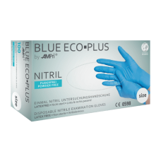 Рукавички нітрилові, AMPri BLUE ECO PLUS (100 шт.), блакитні Рукавички нітрилові, AMPri BLUE ECO PLUS (100 шт.), блакитні