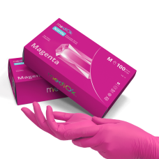 Рукавички нітрилові, mediOk MAGENTA (100 шт / 50 пар), рожеві Рукавички нітрилові, mediOk MAGENTA (100 шт / 50 пар), рожеві