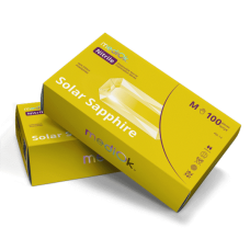 Рукавички нітрилові mediOk SOLAR SAPPHIRE, (100 шт  / 50 пар), жовті