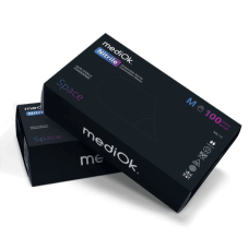 Рукавички нітрилові, MediOk Nitrile Space, чорні,