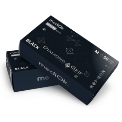 Нітрилові рукавички Diamond Grip Black (чорні)
