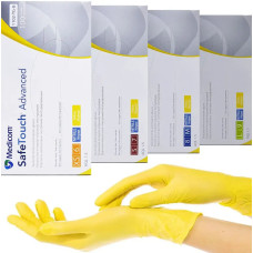 Нітрилові рукавички Medicom SafeTouch Advanced Yellow, жовті Нітрилові рукавички Medicom SafeTouch Advanced Yellow, жовті