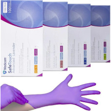 Рукавички НІТРИЛОВІ ТМ Medicom SafeTouch Advanced Slim без пудри, р. XS (ЛАВАНДА), 3,5 гр