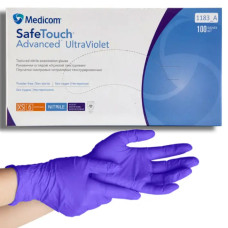 Нітрилові рукавички Medicom SafeTouch Advanced Voilet, фіолетові, 100 шт. Нітрилові рукавички Medicom SafeTouch Advanced Voilet, фіолетові, 100 шт.